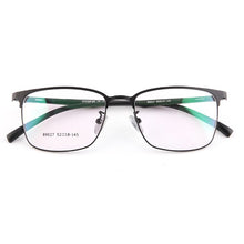 Load image into Gallery viewer, Male Titanium Alloy Business Glasses Frames, TR90 Temple Semi Frame Men&#39;s Hyperopia Presbyopia Optical Glasses Frame F105