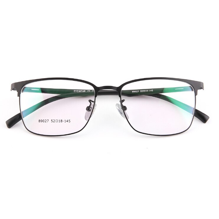 Male Titanium Alloy Business Glasses Frames, TR90 Temple Semi Frame Men's Hyperopia Presbyopia Optical Glasses Frame F105