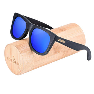 Male Wooden Glasses Anti-Reflective UV400 Goggles Bamboo Sunglasses Temples Vintage Men Polarized Personalize  BOBO