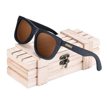 Load image into Gallery viewer, Male Wooden Glasses Anti-Reflective UV400 Goggles Bamboo Sunglasses Temples Vintage Men Polarized Personalize  BOBO