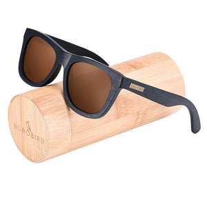 Male Wooden Glasses Anti-Reflective UV400 Goggles Bamboo Sunglasses Temples Vintage Men Polarized Personalize  BOBO