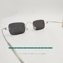 Carica l&#39;immagine nel visualizzatore di Gallery, Manual frameless glasses dark gray prescription myopia Sunglasses