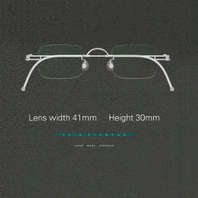 Carica l&#39;immagine nel visualizzatore di Gallery, Manual frameless glasses dark gray prescription myopia Sunglasses