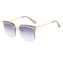 Load image into Gallery viewer, Manufacturers Direct Butterfly Lens Perforated Sunglasses For Women with Single Word Eyebrows Trimmed Sunglasses