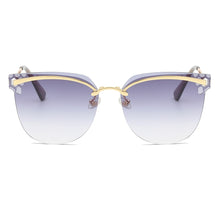 Load image into Gallery viewer, Manufacturers Direct Butterfly Lens Perforated Sunglasses For Women with Single Word Eyebrows Trimmed Sunglasses