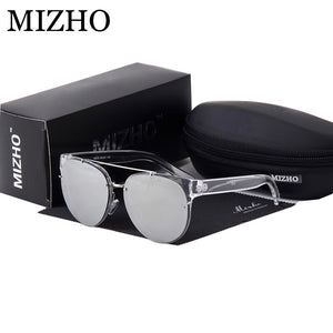 Maricr Minus Reflection Effects Black Lens Unisex Sunglasses Women Steampunk Designer Small Face Sun Glasses Men Round Mirror