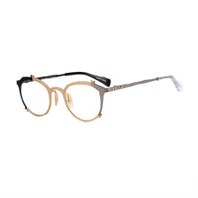 Load image into Gallery viewer, Maruyama jewelry-grade glasses Japanese designer original two-color irregular shape glasses frame pure titanium non-mainstream