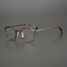 Load image into Gallery viewer, Maruyama jewelry-grade glasses Japanese designer original two-color irregular shape glasses frame pure titanium non-mainstream