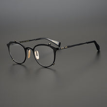 Load image into Gallery viewer, Maruyama jewelry-grade glasses Japanese designer original two-color irregular shape glasses frame pure titanium non-mainstream