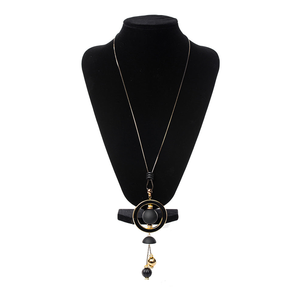 Women Necklace Long Necklaces & Pendants Wood Beads Sweater Necklace For Women Jewelry SP014