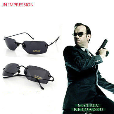 Matrix Morpheus Sunglasses Men Polarized Driving Chameleon Glasses Male Rimless Sun Glasses Day Night Vision UV400 oculos de sol