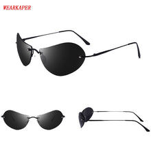 Load image into Gallery viewer, Matrix NEO Morpheus Polarized Sunglasses Movie sunglasses men 13.9 g Ultralight Rimless Classic Oval glasses Oculos Gafas De Sol