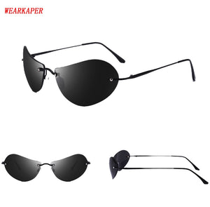 Matrix NEO Morpheus Polarized Sunglasses Movie sunglasses men 13.9 g Ultralight Rimless Classic Oval glasses Oculos Gafas De Sol