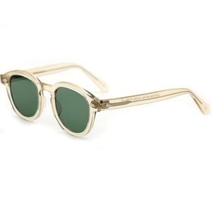 Matt Damon Style Eyewear LEMTOSH Light Yellow Acetate Frame With Green G-15 Lens Professinal Customize Prescription Myopia Lens