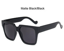 Carica l&#39;immagine nel visualizzatore di Gallery, Matte Black Big Square Australia sunnies sunglasses Ladies  Brand Designer Oversized womens sun glasses Sexy Shade