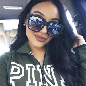 Matte Black Big Square Australia sunnies sunglasses Ladies  Brand Designer Oversized womens sun glasses Sexy Shade