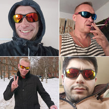 Load image into Gallery viewer, Matte Black Frame Polarized Sunglasses Men/Women UV Protection Sports Goggles Sun Glasses Mirror Anti Glare Eyewear Male Shades