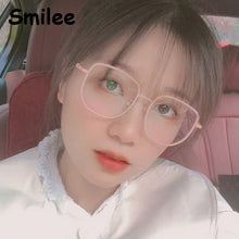 Load image into Gallery viewer, Matte Pink Anti Blue Light Ray Computer Glasses 2022 Trendy  Brand Designer Optical Spectacle Eyeglasses Square Frame