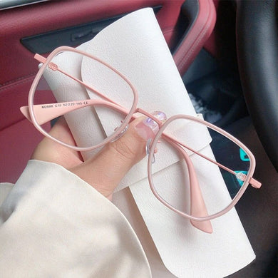 Matte Pink Anti Blue Light Ray Computer Glasses 2022 Trendy  Brand Designer Optical Spectacle Eyeglasses Square Frame