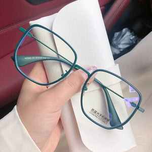 Matte Pink Anti Blue Light Ray Computer Glasses 2022 Trendy  Brand Designer Optical Spectacle Eyeglasses Square Frame