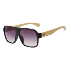 Load image into Gallery viewer, Max Glasiz Frame Square Wooden Sunglasses Men Retro Vintage Eyewear Unisex Male Glasses Madeira Bamboo Gradient Fashion
