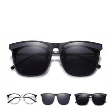 Load image into Gallery viewer, May Flower Polarized Clip On Sunglasses Clip For Frame Glasses Men Photochromic Car Driver Goggles Anti Glare Vintage Glasses