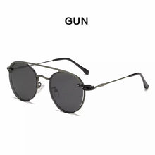 Load image into Gallery viewer, May Flower Roud Metal Retro Clip On Sunglasses Polarized Optical Magnetic Diopter Sun Glasses Myopia Eyewear For Men&amp;Women UV400