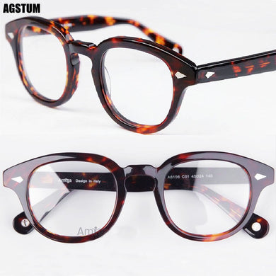 Medium Size Vintage Tortoise Shell Eyeglass Frames Optical Spectacles Eyewear Rx