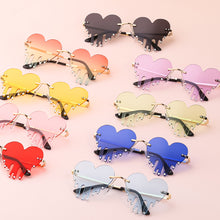 Load image into Gallery viewer, Melting Heart Sunglasses Women Men 2023 Rimless Brand Design Heart Frame Vintage Funny Party Sun Glasses