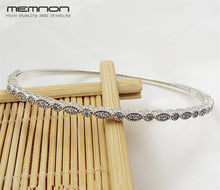 Load image into Gallery viewer, 925 Sterling Silver many kinds of open bracelets For women with ball clip fit Charms bead bangles DIY fine jewelry YSZ031