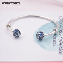 Load image into Gallery viewer, 925 Sterling Silver many kinds of open bracelets For women with ball clip fit Charms bead bangles DIY fine jewelry YSZ031