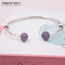Load image into Gallery viewer, 925 Sterling Silver many kinds of open bracelets For women with ball clip fit Charms bead bangles DIY fine jewelry YSZ031