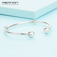 Load image into Gallery viewer, 925 Sterling Silver many kinds of open bracelets For women with ball clip fit Charms bead bangles DIY fine jewelry YSZ031
