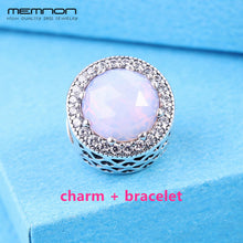Load image into Gallery viewer, 925 sterling Silver Bracelets for women with Radiant Hearts charms fit silver charms beads DIY bangles fine jewelry br001