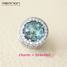 Load image into Gallery viewer, 925 sterling Silver Bracelets for women with Radiant Hearts charms fit silver charms beads DIY bangles fine jewelry br001