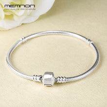 Load image into Gallery viewer, 925 sterling silver fine jewelry many kinds of Bracelets for women fit charms beads DIY silver snake chain bracelet YL001