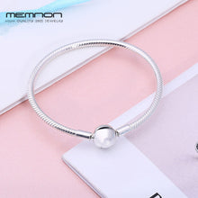 Load image into Gallery viewer, 925 sterling silver fine jewelry many kinds of Bracelets for women fit charms beads DIY silver snake chain bracelet YL001