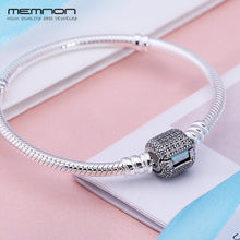 Load image into Gallery viewer, 925 sterling silver fine jewelry many kinds of Bracelets for women fit charms beads DIY silver snake chain bracelet YL001