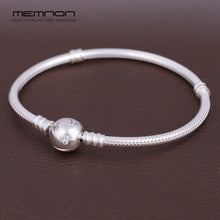 Load image into Gallery viewer, 925 sterling silver fine jewelry many kinds of Bracelets for women fit charms beads DIY silver snake chain bracelet YL001