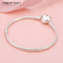 Load image into Gallery viewer, 925 sterling silver fine jewelry many kinds of Bracelets for women fit charms beads DIY silver snake chain bracelet YL001