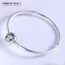 Load image into Gallery viewer, 925 sterling silver fine jewelry many kinds of Bracelets for women fit charms beads DIY silver snake chain bracelet YL001