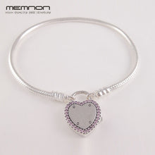 Load image into Gallery viewer, 925 sterling silver fine jewelry many kinds of Bracelets for women fit charms beads DIY silver snake chain bracelet YL001