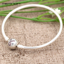 Carica l'immagine nel visualizzatore di Gallery, many kinds of 925 Sterling Silver fine Jewelry bracelets with hearts Clasp bangles DIY fit Charms bead for women YSZ008