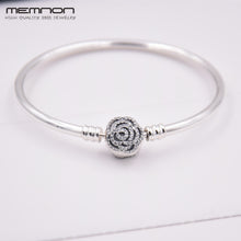 Carica l'immagine nel visualizzatore di Gallery, many kinds of 925 Sterling Silver fine Jewelry bracelets with hearts Clasp bangles DIY fit Charms bead for women YSZ008