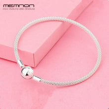 Carica l'immagine nel visualizzatore di Gallery, many kinds of 925 Sterling Silver fine Jewelry bracelets with hearts Clasp bangles DIY fit Charms bead for women YSZ008