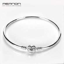 Carica l'immagine nel visualizzatore di Gallery, many kinds of 925 Sterling Silver fine Jewelry bracelets with hearts Clasp bangles DIY fit Charms bead for women YSZ008