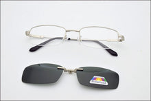 Load image into Gallery viewer, Memory Glasses Frame Fold Magnet Clip Myopia Silver Clip on Sunglasses Magnetic Men Mirror Gold Night Vision Goggles Soft Temple