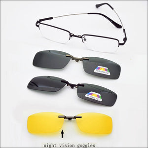 Memory Glasses Frame Fold Magnet Clip Myopia Silver Clip on Sunglasses Magnetic Men Mirror Gold Night Vision Goggles Soft Temple