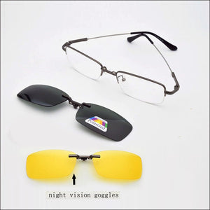 Memory Glasses Frame Fold Magnet Clip Myopia Silver Clip on Sunglasses Magnetic Men Mirror Gold Night Vision Goggles Soft Temple
