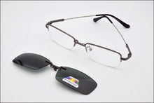 Load image into Gallery viewer, Memory Glasses Frame Fold Magnet Clip Myopia Silver Clip on Sunglasses Magnetic Men Mirror Gold Night Vision Goggles Soft Temple
